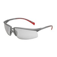 3M (formerly Aearo) 12268-00000 3M Privo Safety Glasses With Silver And Red Frame And Clear Polycarbonate Indoor/Outdoor Mirror